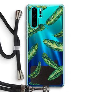 CaseCompany Lange bladeren: Huawei P30 Pro Transparant Hoesje met koord