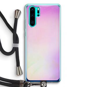 CaseCompany Flow mist pastel: Huawei P30 Pro Transparant Hoesje met koord
