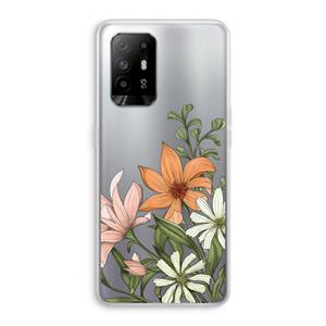 CaseCompany Floral bouquet: Oppo A95 5G Transparant Hoesje