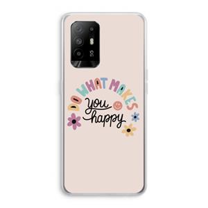 CaseCompany Happy days: Oppo A95 5G Transparant Hoesje