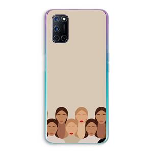 CaseCompany Girls girls girls: Oppo A92 Transparant Hoesje