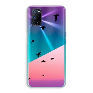 CaseCompany Fly away: Oppo A92 Transparant Hoesje