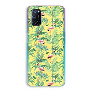 CaseCompany Flamingo party: Oppo A92 Transparant Hoesje