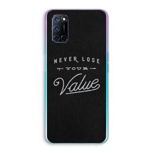 CaseCompany Never lose your value: Oppo A92 Transparant Hoesje
