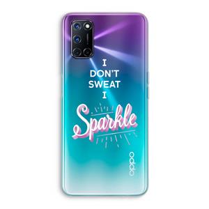 CaseCompany Sparkle quote: Oppo A92 Transparant Hoesje