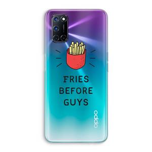 CaseCompany Fries before guys: Oppo A92 Transparant Hoesje