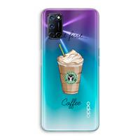 CaseCompany But first coffee: Oppo A92 Transparant Hoesje