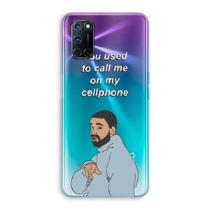 CaseCompany Hotline bling: Oppo A92 Transparant Hoesje