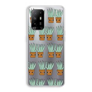 CaseCompany Sansevieria: Oppo A95 5G Transparant Hoesje