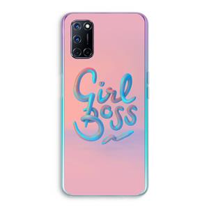 CaseCompany Girl boss: Oppo A92 Transparant Hoesje