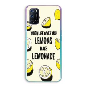 CaseCompany Lemonade: Oppo A92 Transparant Hoesje