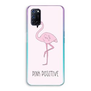 CaseCompany Pink positive: Oppo A92 Transparant Hoesje