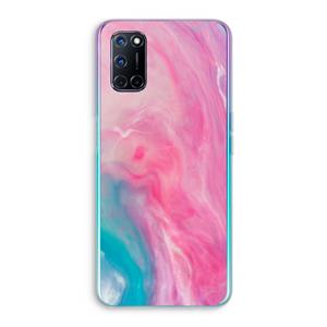 CaseCompany Roze explosie: Oppo A92 Transparant Hoesje