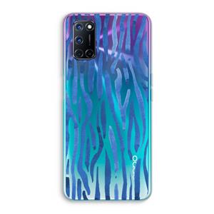 CaseCompany Blauwe nerven: Oppo A92 Transparant Hoesje