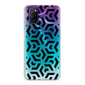 CaseCompany Crazy pattern: Oppo A92 Transparant Hoesje