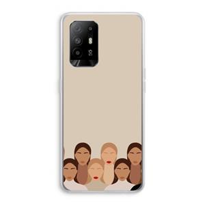 CaseCompany Girls girls girls: Oppo A95 5G Transparant Hoesje