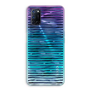 CaseCompany Verrassende lijnen: Oppo A92 Transparant Hoesje