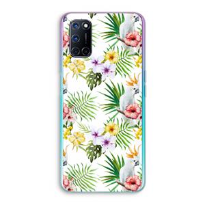 CaseCompany Gele kuif: Oppo A92 Transparant Hoesje