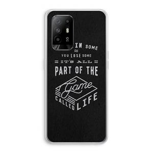 CaseCompany Life: Oppo A95 5G Transparant Hoesje