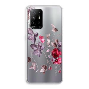 CaseCompany Mooie bloemen: Oppo A95 5G Transparant Hoesje