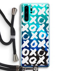 CaseCompany XOXO: Huawei P30 Pro Transparant Hoesje met koord