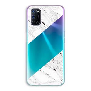 CaseCompany Biggest stripe: Oppo A92 Transparant Hoesje