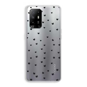 CaseCompany Kleine kattenkopjes: Oppo A95 5G Transparant Hoesje