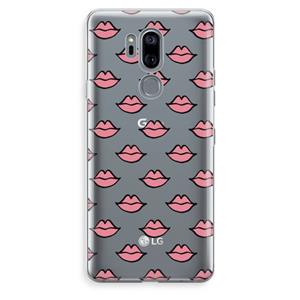 CaseCompany Lipjes: LG G7 Thinq Transparant Hoesje