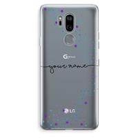 CaseCompany Sterren: LG G7 Thinq Transparant Hoesje