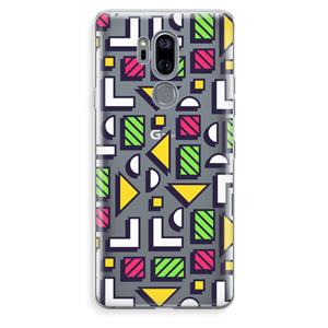 CaseCompany 8-bit N°4: LG G7 Thinq Transparant Hoesje