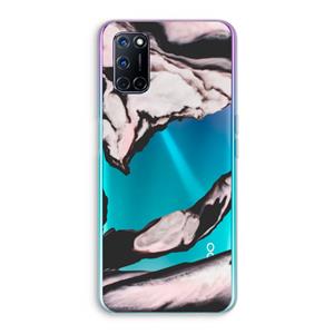 CaseCompany Roze stroom: Oppo A92 Transparant Hoesje