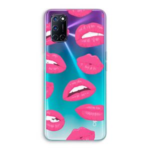 CaseCompany Bite my lip: Oppo A92 Transparant Hoesje