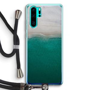 CaseCompany Stranded: Huawei P30 Pro Transparant Hoesje met koord