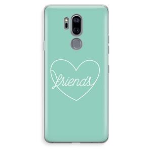 CaseCompany Friends heart pastel: LG G7 Thinq Transparant Hoesje