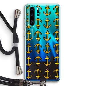 CaseCompany Musketon Anchor: Huawei P30 Pro Transparant Hoesje met koord