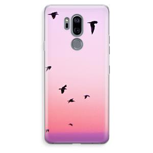 CaseCompany Fly away: LG G7 Thinq Transparant Hoesje