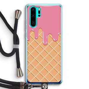 CaseCompany Ice cream: Huawei P30 Pro Transparant Hoesje met koord