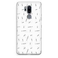 CaseCompany Hipster stripes: LG G7 Thinq Transparant Hoesje