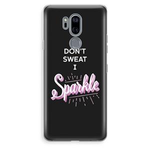 CaseCompany Sparkle quote: LG G7 Thinq Transparant Hoesje