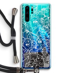CaseCompany Vexx City #2: Huawei P30 Pro Transparant Hoesje met koord