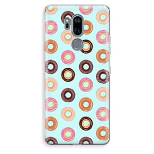 CaseCompany Donuts: LG G7 Thinq Transparant Hoesje