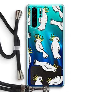 CaseCompany Papegaai: Huawei P30 Pro Transparant Hoesje met koord