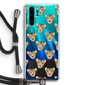 CaseCompany Tijger: Huawei P30 Pro Transparant Hoesje met koord
