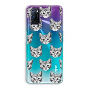 CaseCompany Kitten: Oppo A92 Transparant Hoesje