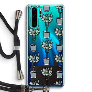 CaseCompany Boompje: Huawei P30 Pro Transparant Hoesje met koord