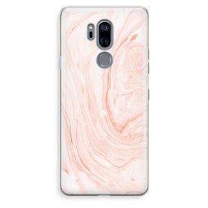 CaseCompany Peach bath: LG G7 Thinq Transparant Hoesje