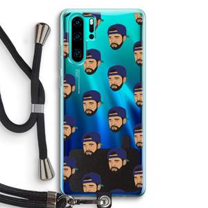 CaseCompany Drake Away: Huawei P30 Pro Transparant Hoesje met koord