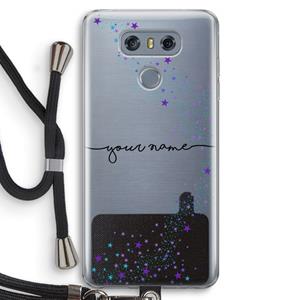 CaseCompany Sterren: LG G6 Transparant Hoesje met koord