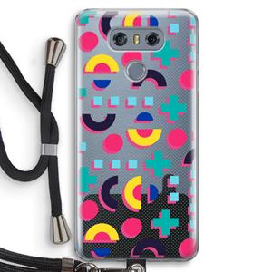 CaseCompany 8-bit N°2: LG G6 Transparant Hoesje met koord