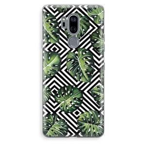 CaseCompany Geometrische jungle: LG G7 Thinq Transparant Hoesje
